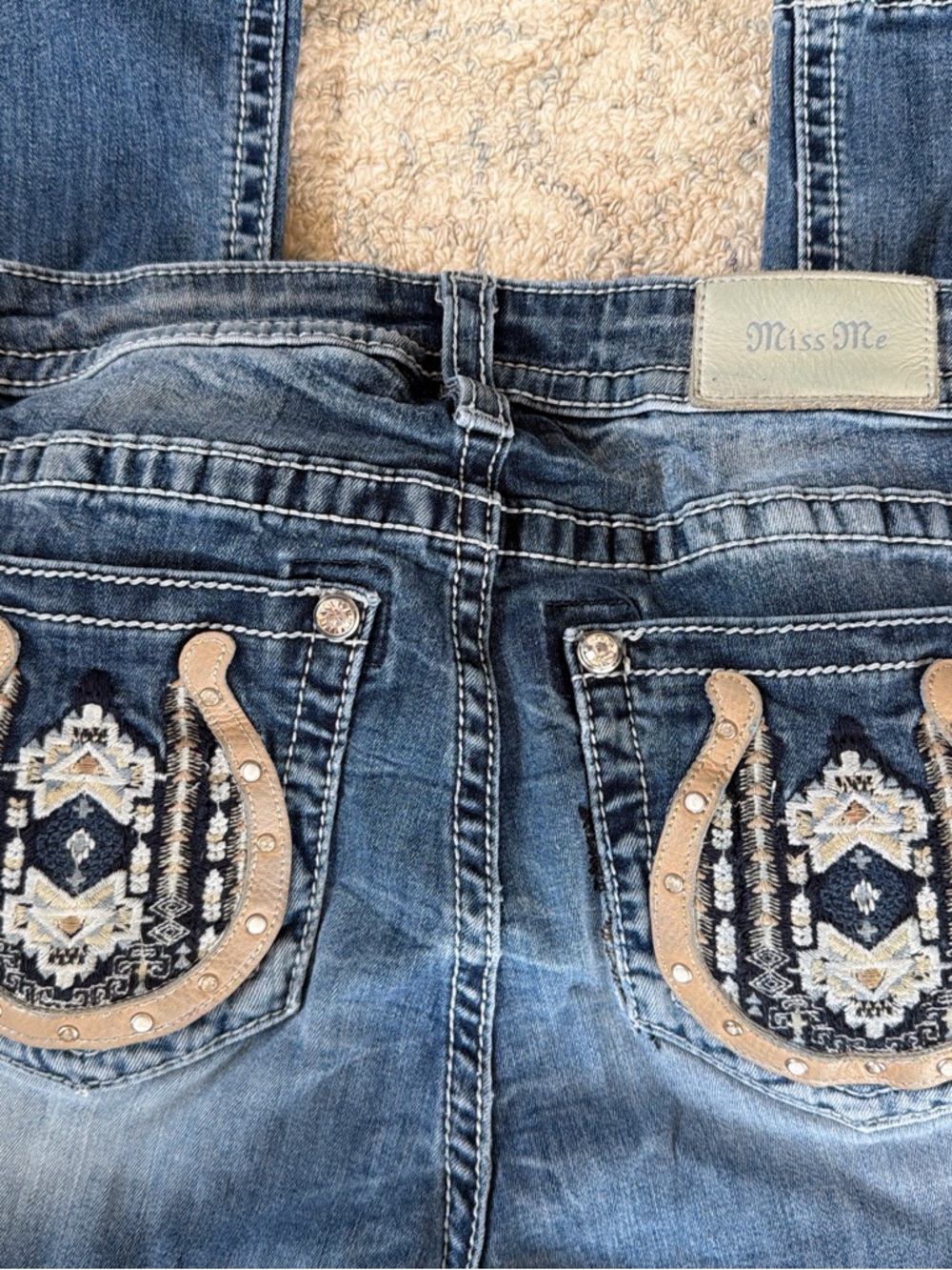 Miss Me Women’s Blue Bootcut Jeans - Picture 3 of 9